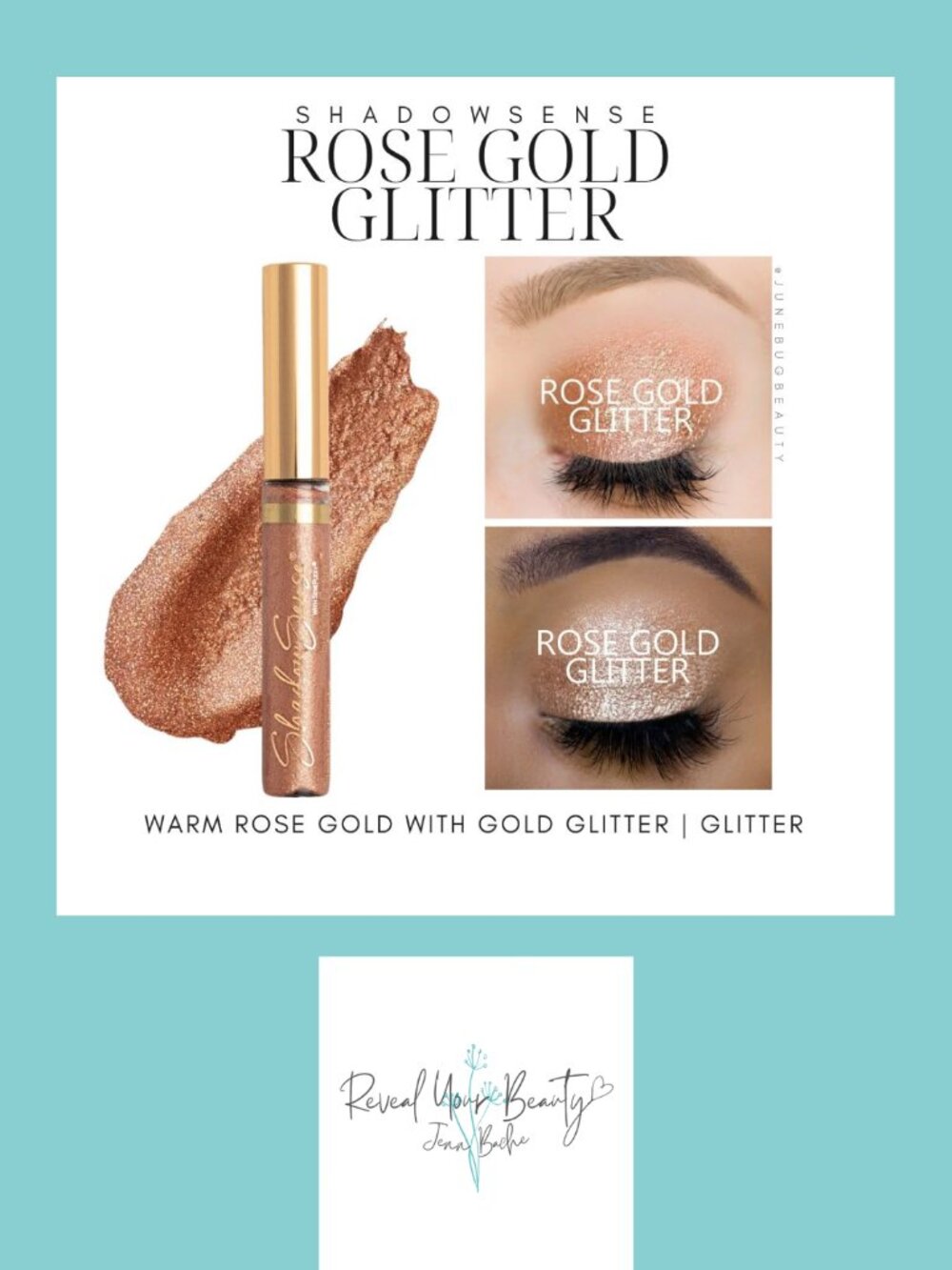 Rose Gold Glitter ShadowSense Eyeshadow